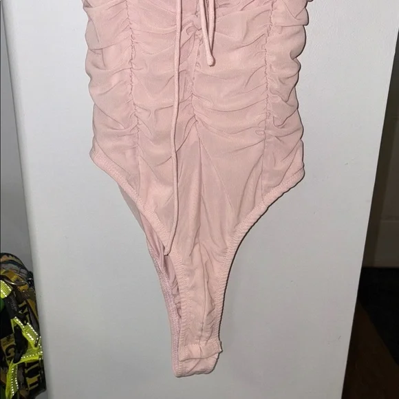 Pink Ruffled Bodysuit NWT - Picture 3 of 13